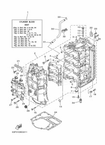 FL150AETL drawing CYLINDER--CRANKCASE-1