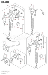 DF140 From 14001F-510001 (E03)  2005 drawing OPT:SWITCH (K5,K6,K7,K8,K9,K10,011)