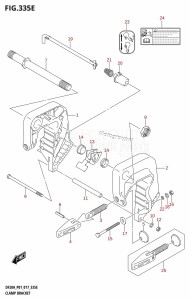 DF20A From 02002F-710001 (P01 P40)  2017 drawing CLAMP BRACKET (DF15AR:P01)