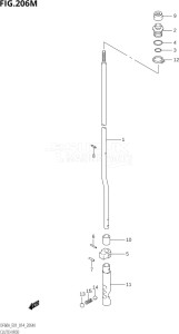 05003F-410001 (2014) 50hp E01-Gen. Export 1 (DF50A  DF50ATH) DF50A drawing CLUTCH ROD (DF60ATH:E40)