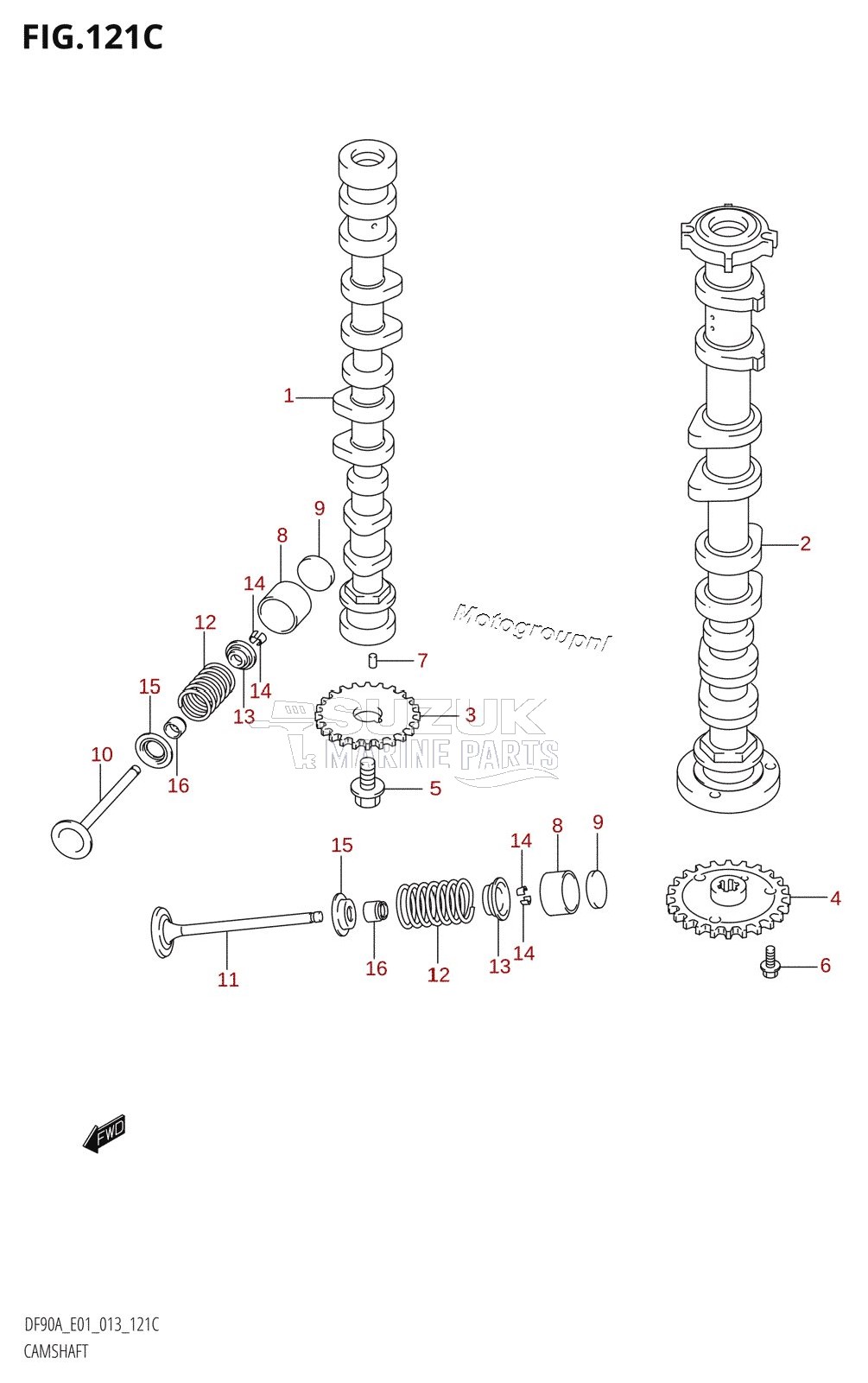 CAMSHAFT (DF70ATH:E01)