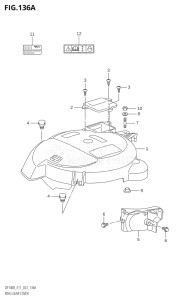 11506Z-340001 (2023) 115hp E11 E40-Gen. Export 1-and 2 (DF115BZ) DF115BZ drawing RING GEAR COVER (022)