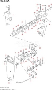 17502F-110001 (2011) 175hp E01 E40-Gen. Export 1 - Costa Rica (DF175T) DF175T drawing OPT:REMOTE CONTROL ASSY SINGLE (2)