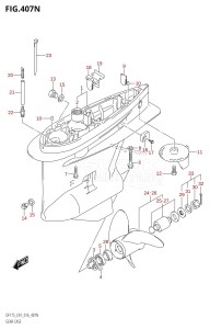 DF175T From 17502F-610001 (E01 E40)  2016 drawing GEAR CASE (DF175Z:E01)