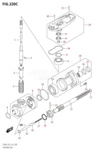 06003F-610001 (2016) 60hp E03-USA (DF60AVT) DF60A drawing TRANSMISSION (DF60A:E03)