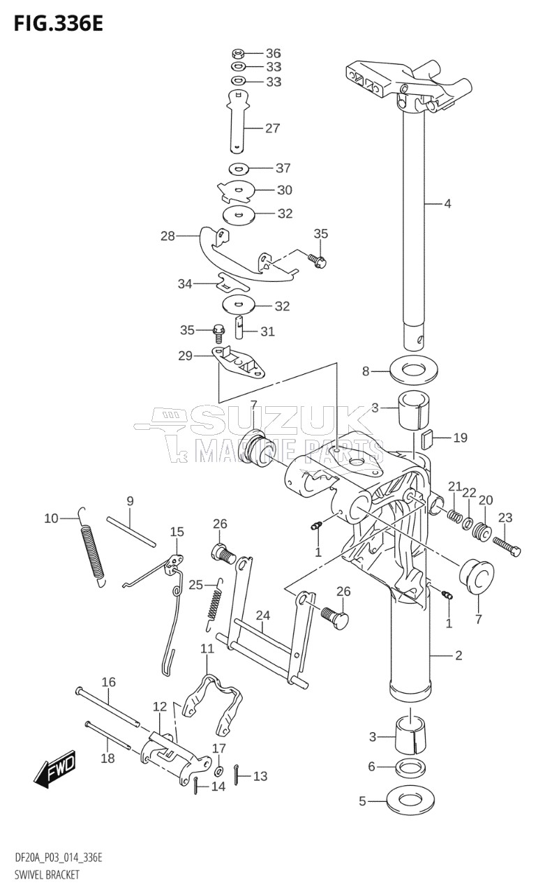 SWIVEL BRACKET (DF15A:P03)