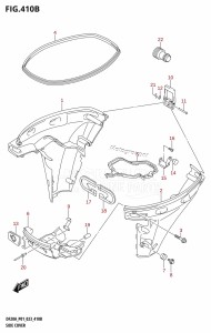 DF20A From 02002F-240001 (E01 P01 P40)  2022 drawing SIDE COVER (DF20A:P40)