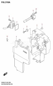 DF225T From 22503F-040001 (E01 E03 E40)  2020 drawing RECTIFIER /​ IGNITION COIL