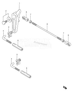 DT115 From 11502-709019 ()  1987 drawing THROTTLE LINK