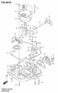 DF300A From 30002P-240001 (E40)  2022 drawing ENGINE HOLDER (DF300A,DF250A)