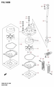 DF50A From 05003F-410001 (E03)  2014 drawing WATER PUMP (DF50A)