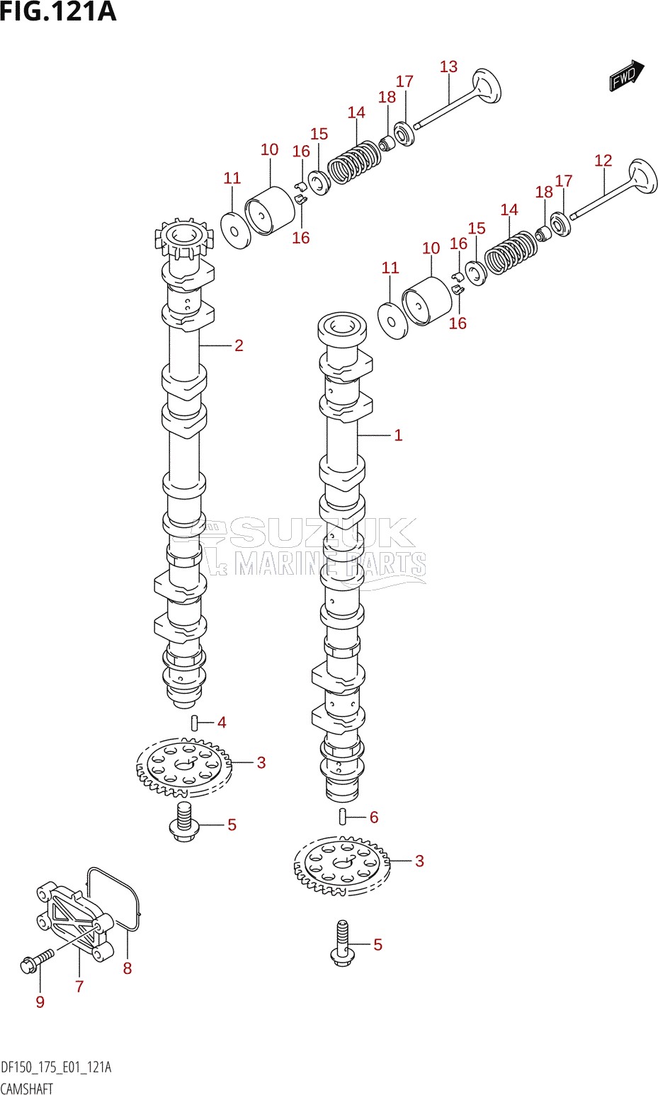 CAMSHAFT (DF150T,DF150WT,DF150Z)