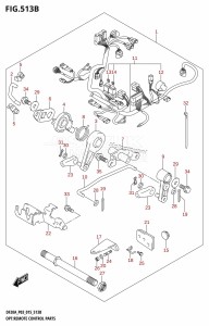 DF9.9B From 00995F-510001 (P03)  2015 drawing OPT:REMOTE CONTROL PARTS (DF15A:P03)