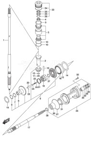 Outboard DF 150AP drawing Transmission