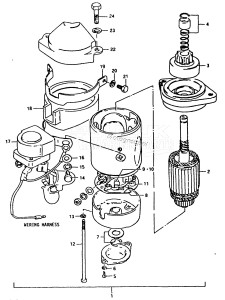 DT20 From 2001-001001 ()  1986 drawing STARTING MOTOR