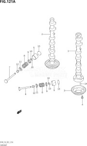 04001F-880001 (2008) 40hp E03-USA (DF40TK8) DF40 drawing CAMSHAFT