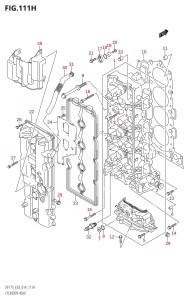 DF175TG From 17502F-410001 (E03)  2014 drawing CYLINDER HEAD (DF175ZG:E03)