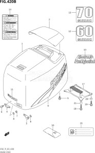 07001F-031001 (2013) 70hp E03-USA (DF70THY  DF70TK1  DF70TY  DF70WTHK1  DF70WTUK1) DF70 drawing ENGINE COVER (K3,K4,K5,K6,K7,K8,K9)