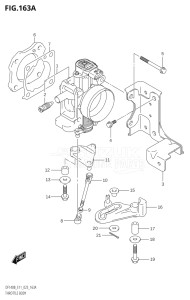 11506F-340001 (2023) 115hp E11 E40-Gen. Export 1-and 2 (DF115BT) DF115BT drawing THROTTLE BODY