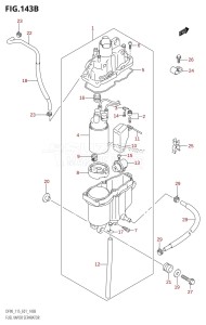 DF90 From 09001F-371001 (E01)  2003 drawing FUEL VAPOR SEPARATOR (DF115WT,DF115WZ)