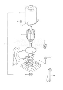 Outboard DF 40 drawing PTT Motor