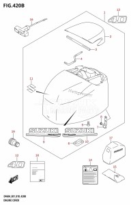 DF40A From 04004F-810001 (E34-Italy)  2018 drawing ENGINE COVER (DF40AQH:E01,DF40ATH:E01)