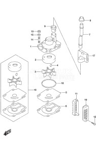 Outboard DF 30A drawing Water Pump