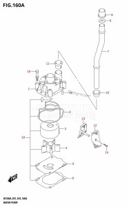 DF225Z From 22503Z-810001 (E01 E40)  2018 drawing WATER PUMP (DF200AT:E01)