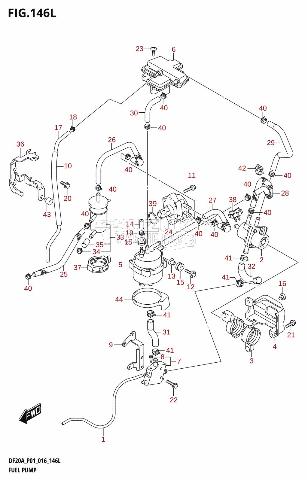 FUEL PUMP (DF20AT:P01)