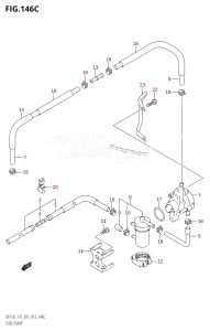 DF175T From 17502F-310001 (E01 E40)  2013 drawing FUEL PUMP (DF150Z:E01)