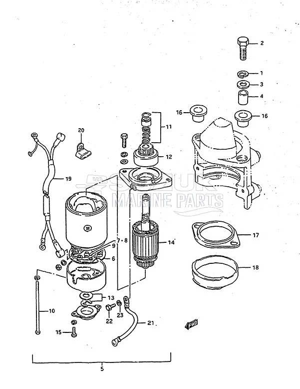 Starting Motor (1983 to 1984)