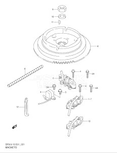 01501F-751001- (1997) 15hp - (DF15(A,AR)S V) DF15(A,A)S V drawing MAGNETO