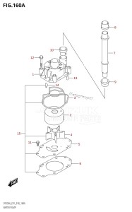 DF350A From 35001F-710001 (E01)  2017 drawing WATER PUMP (E01)