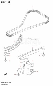 DF50A From 05003F-410001 (E03)  2014 drawing TIMING CHAIN