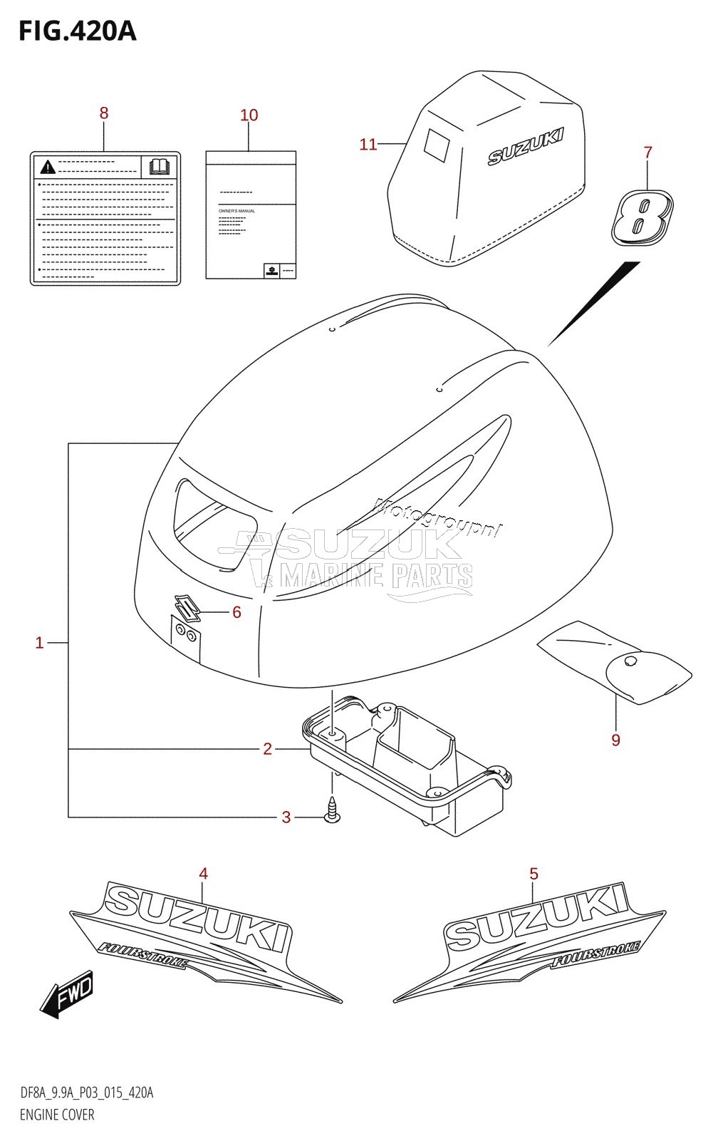 ENGINE COVER (DF8A:P03)