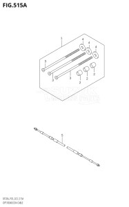 02002F-340001 (2023) 20hp E03-USA (DF20A  DF20AT  DF20ATH) DF20A drawing OPT:REMOCON CABLE (SEE NOTE)