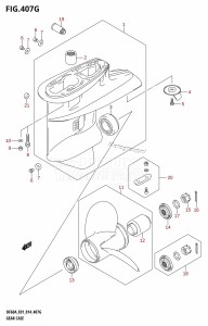 DF60A From 06002F-410001 (E01 E40)  2014 drawing GEAR CASE (DF60A:E01)