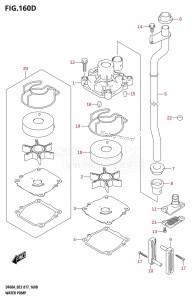 DF60A From 06003F-710001 (E03)  2017 drawing WATER PUMP (DF50AVT:E03)