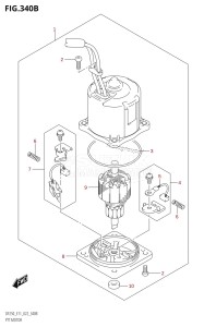 DF250Z From 25003Z-040001 (E40)  2020 drawing PTT MOTOR (X-TRANSOM,XX-TRANSOM)