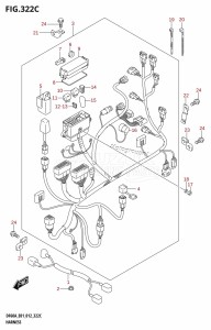 DF40A From 04003F-210001 (E01)  2012 drawing HARNESS (DF40AST:E34)