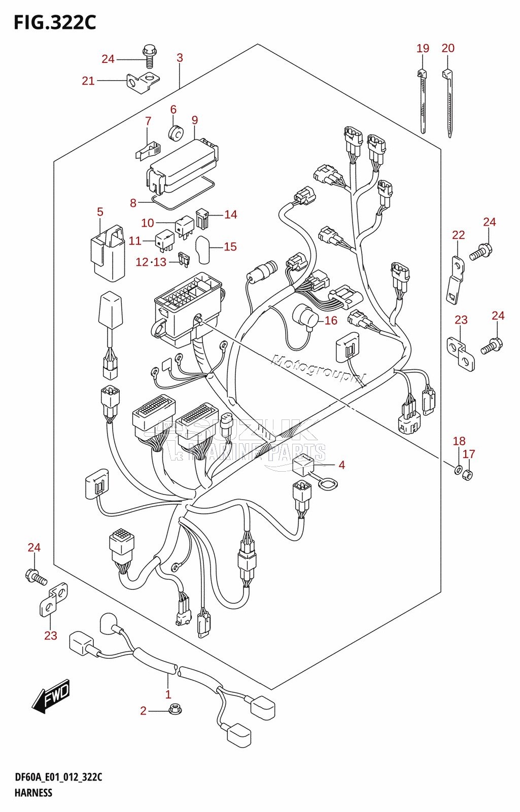 HARNESS (DF40AST:E34)