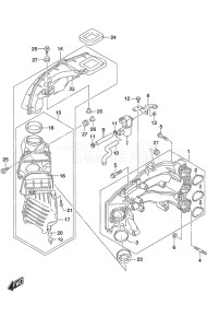 Outboard DF 25A drawing Intake Manifold