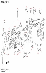 DF200Z From 20002Z-040001 (E01 E40)  2020 drawing HARNESS (DF250T,DF250Z)