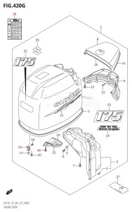 DF175T From 17502F-210001 (E01 E40)  2012 drawing ENGINE COVER (DF175Z:E01)