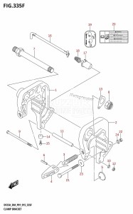 DF30A From 03003F-510001 (P01 P40)  2015 drawing CLAMP BRACKET (DF30AR:P01)