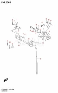 DF25A From 02504F-810001 (P01)  2018 drawing CLUTCH ROD (DF25AR,DF25AT,DF30AR,DF30AT)