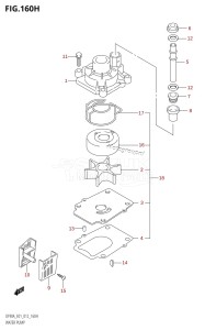 DF80A From 08002F-210001 (E01 E40)  2012 drawing WATER PUMP (DF90A:E40)