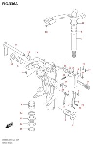 DF140BZG From 14004Z-340001 (E11 E40)  2023 drawing SWIVEL BRACKET (DF115BG,DF115BZG)