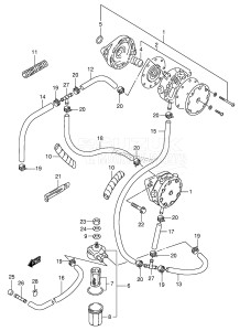 DT200 From 20002-030001 ()  2000 drawing FUEL PUMP (DT150(S) /​ 200)