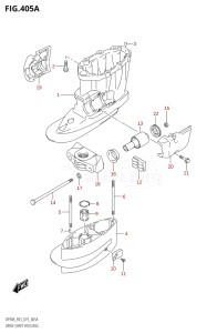 09003F-910001 (2019) 90hp E03-USA (DF90A) DF90A drawing DRIVE SHAFT HOUSING